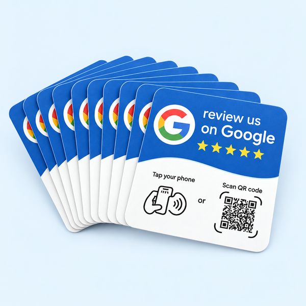 QR Starter Kit — 10 NFC + QR Review Cards